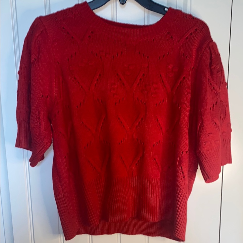 JODIFL Red Knit Top